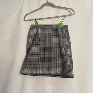 Divided H&M Grey, Black, & White Mini Bodycon Skirt.